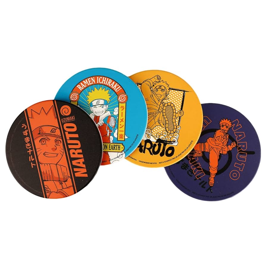 NARUTO コースター Amazon.com | Naruto Uzumaki Ceramic Coaster Set: Coasters